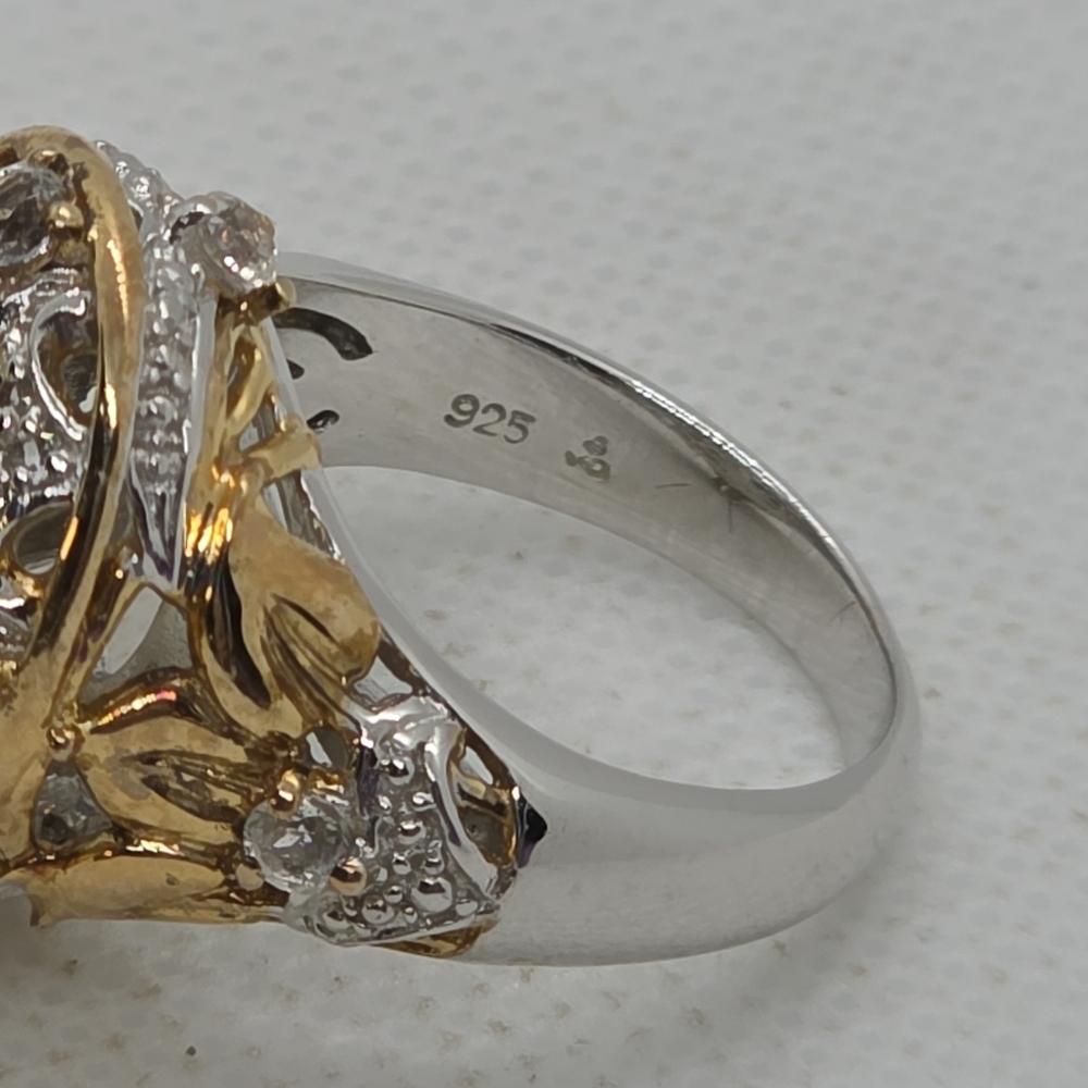 Like New Spectacular Rare Estate Victoria Wieck Genuine Prasiolite Ring - Picture 11 of 15